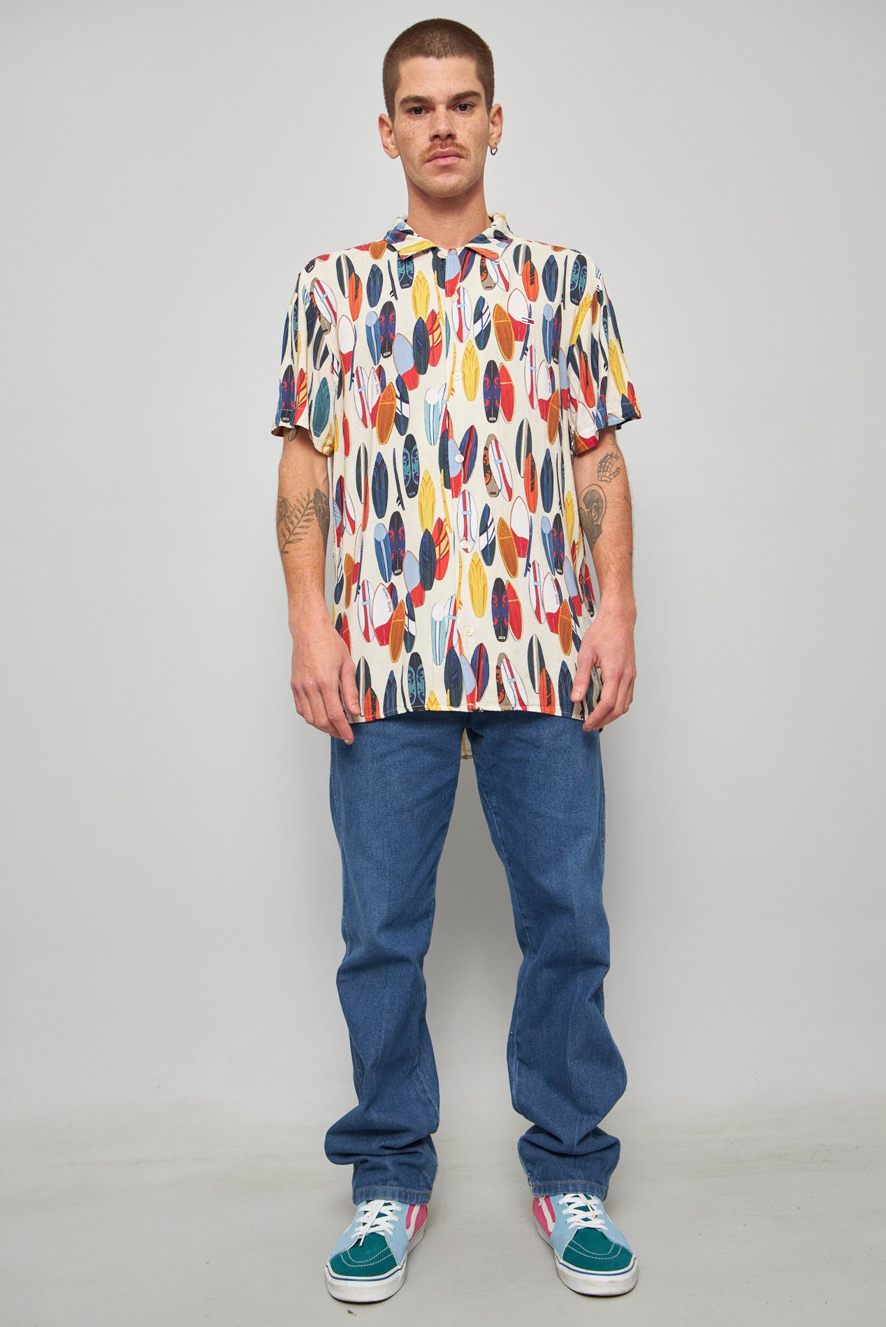 Camisa casual  multicolor tommy hi talla M 109
