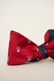 Corbata vintage reciclado rojo nostalgic talla M