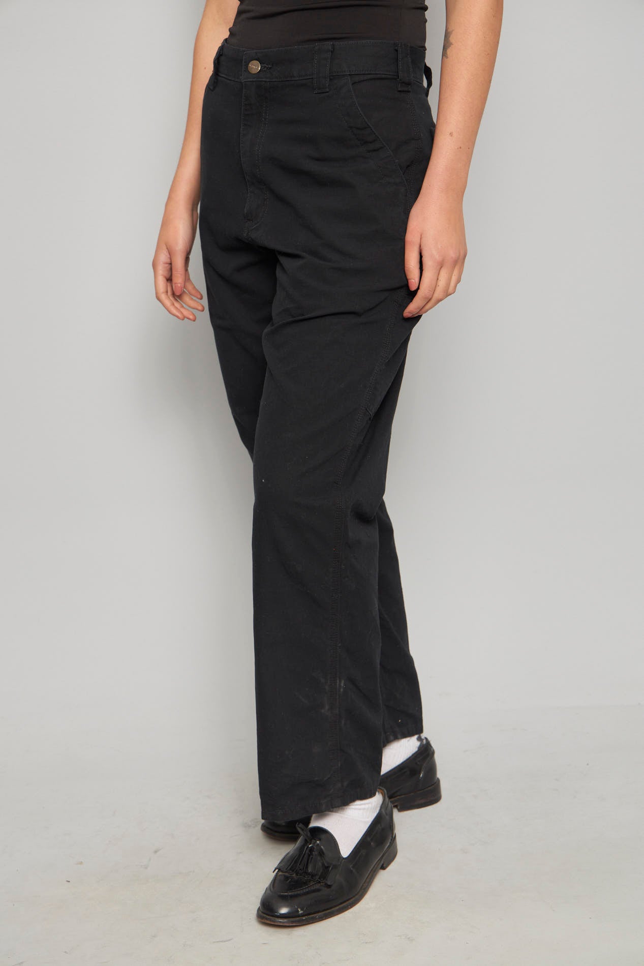 Pantalon casual  negro carhartt talla 40 991