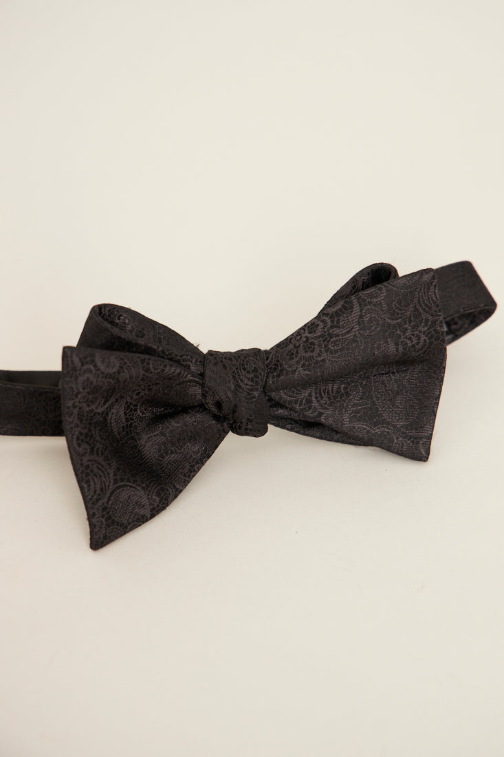 Corbata vintage reciclado negro the tie bar talla L