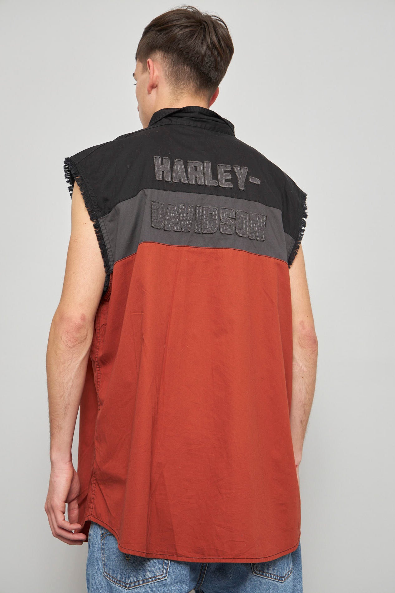 Camisa casual  naranjo harley d talla Xxl 456