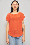 Sweater casual  naranjo lauren talla M 357